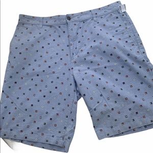 DOCKERS CHAMBRAY NAUTICAL FLAG SHORTS